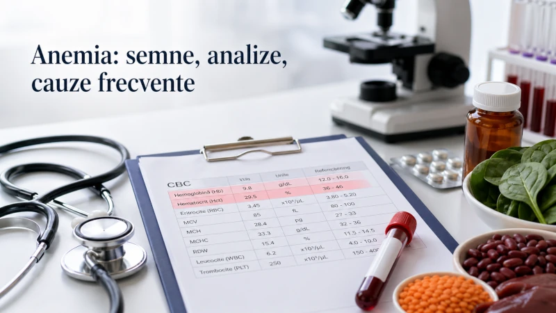 anemia semne analize cauze frecvente